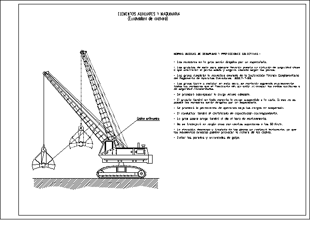 Retro de cuchara GRAFICOS CAD SEGURIDAD